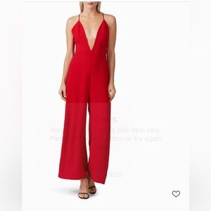 NWOT red jumpsuit